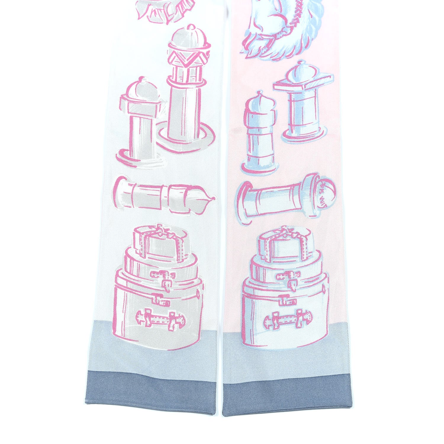 Louis Vuitton Silk Chess Bandeau Blue Ciel 3 of 3