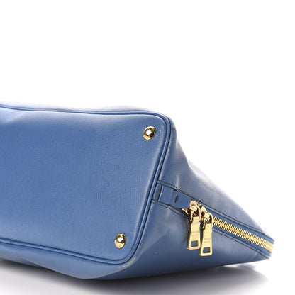 Prada Saffiano Lux Large Promenade Tote Bluette 10 of 13