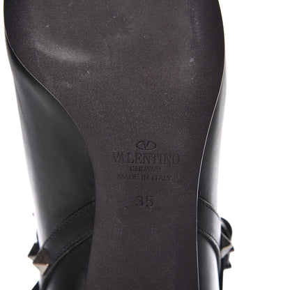 Valentino Garavani Calfskin Rockstud Double Buckle 65mm Ankle Boots 35 Black 6 of 8