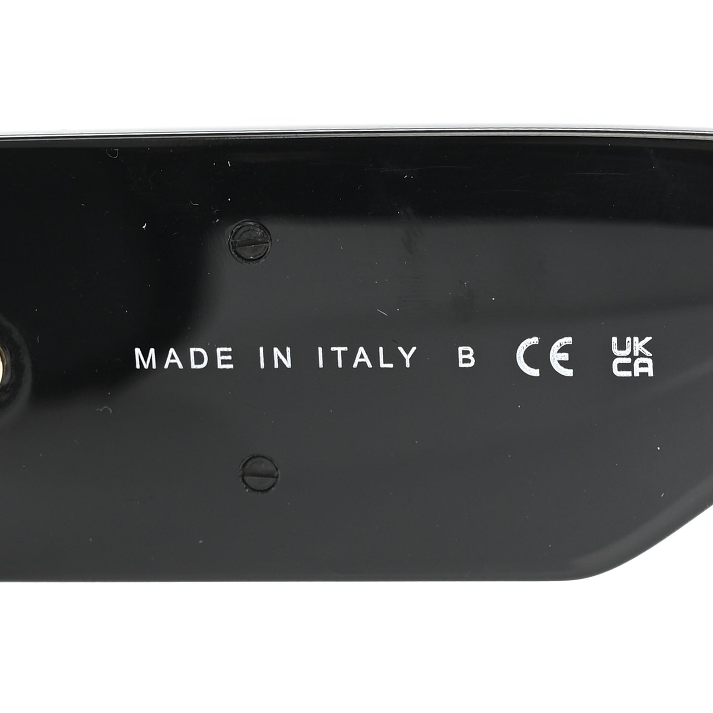 Acetate Crystal CC Shield Sunglasses 5466-B-A Black