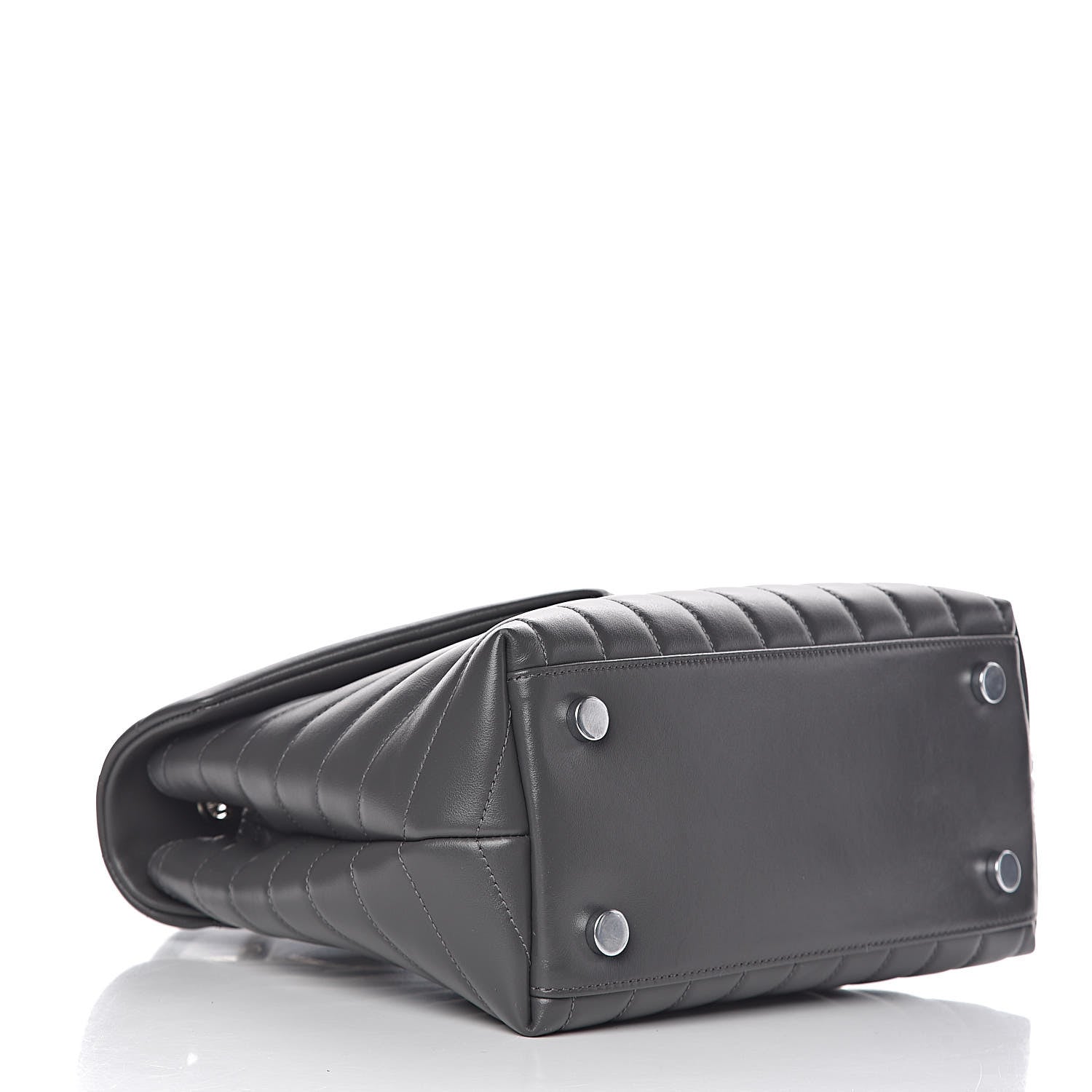Saint Laurent Calfskin Y Quilted Monogram Medium Loulou Satchel Kaki Fonce 4 of 10