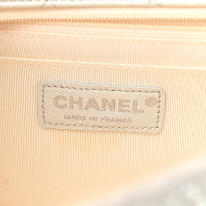 Chanel Cotton Quilted Pearl Embellished Small Single Flap White 6 of 11