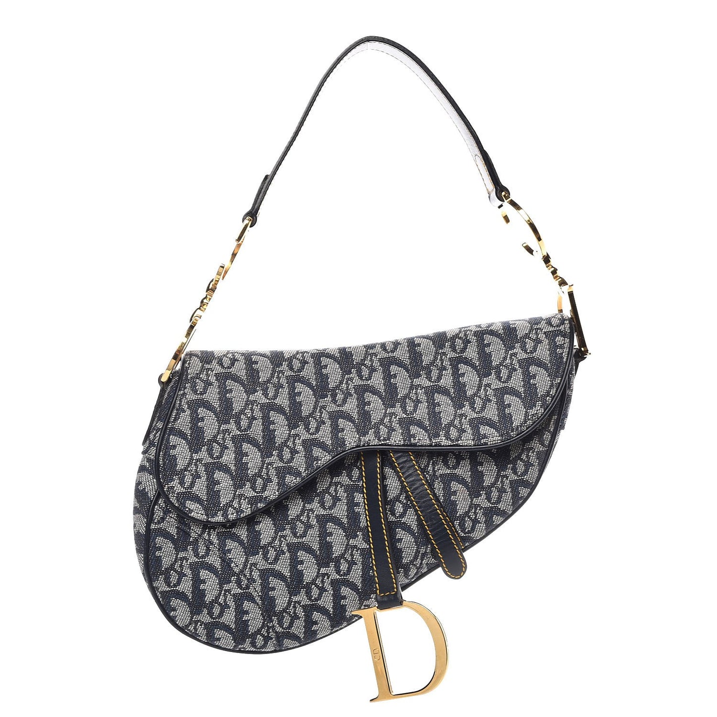 Monogram Saddle Bag Blue