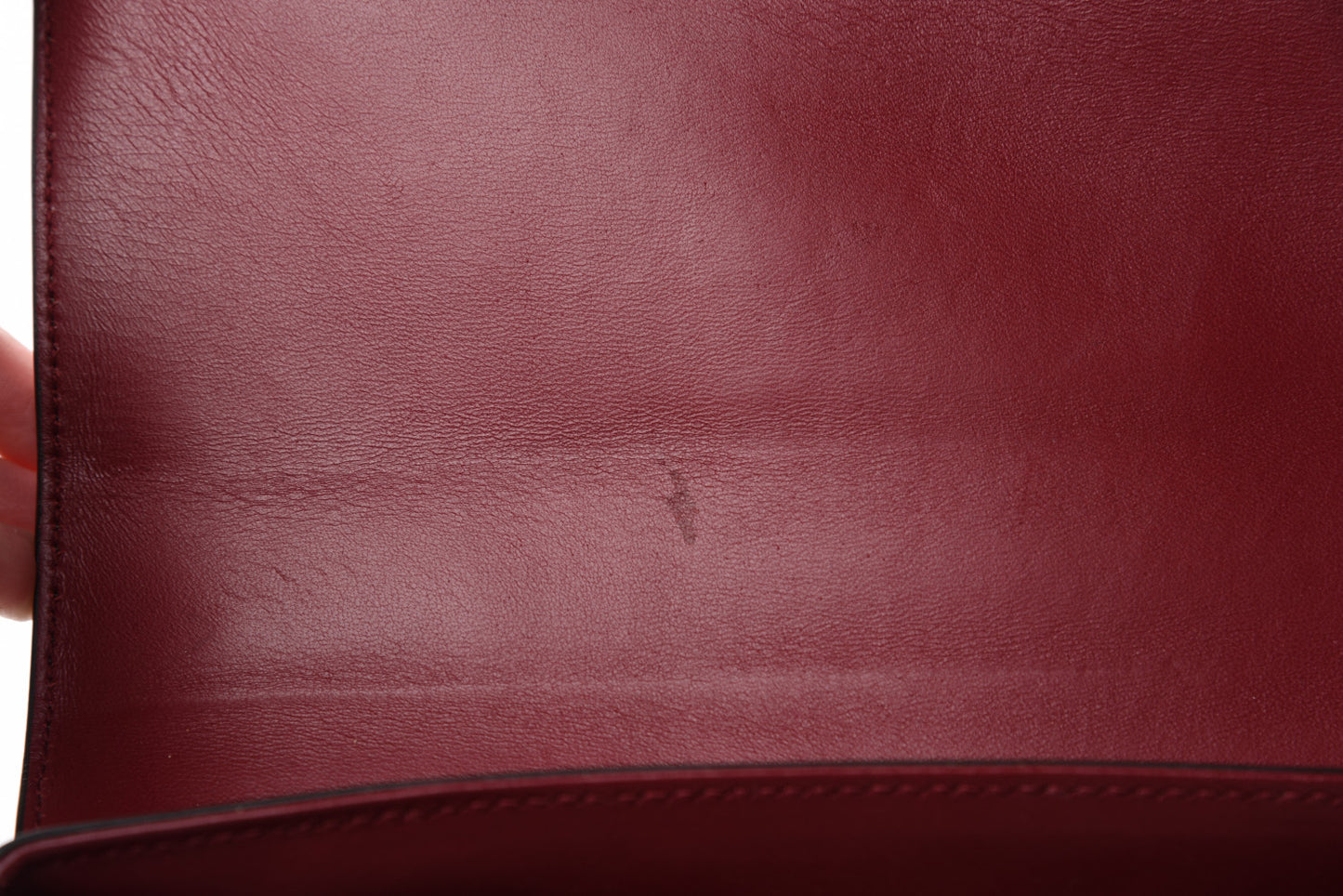 Iguana Calfskin Embossed Lucia Top Handle Bag Grey