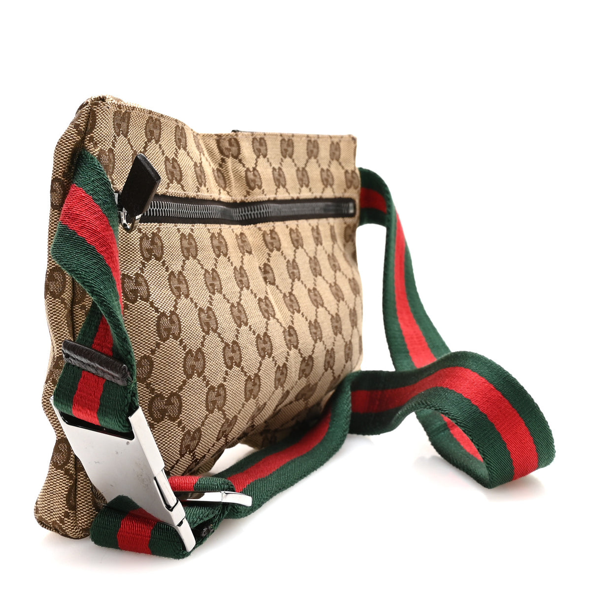 Gucci Monogram Web Belt Bag Dark Brown 3 of 10