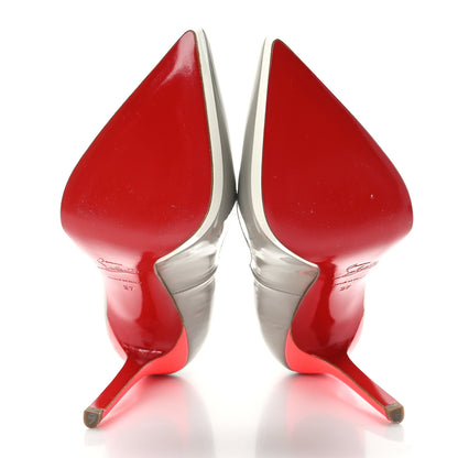 Christian Louboutin Patent Pigalle Plato 120 Pumps 37 Plato 37.5 Grey 5 of 8