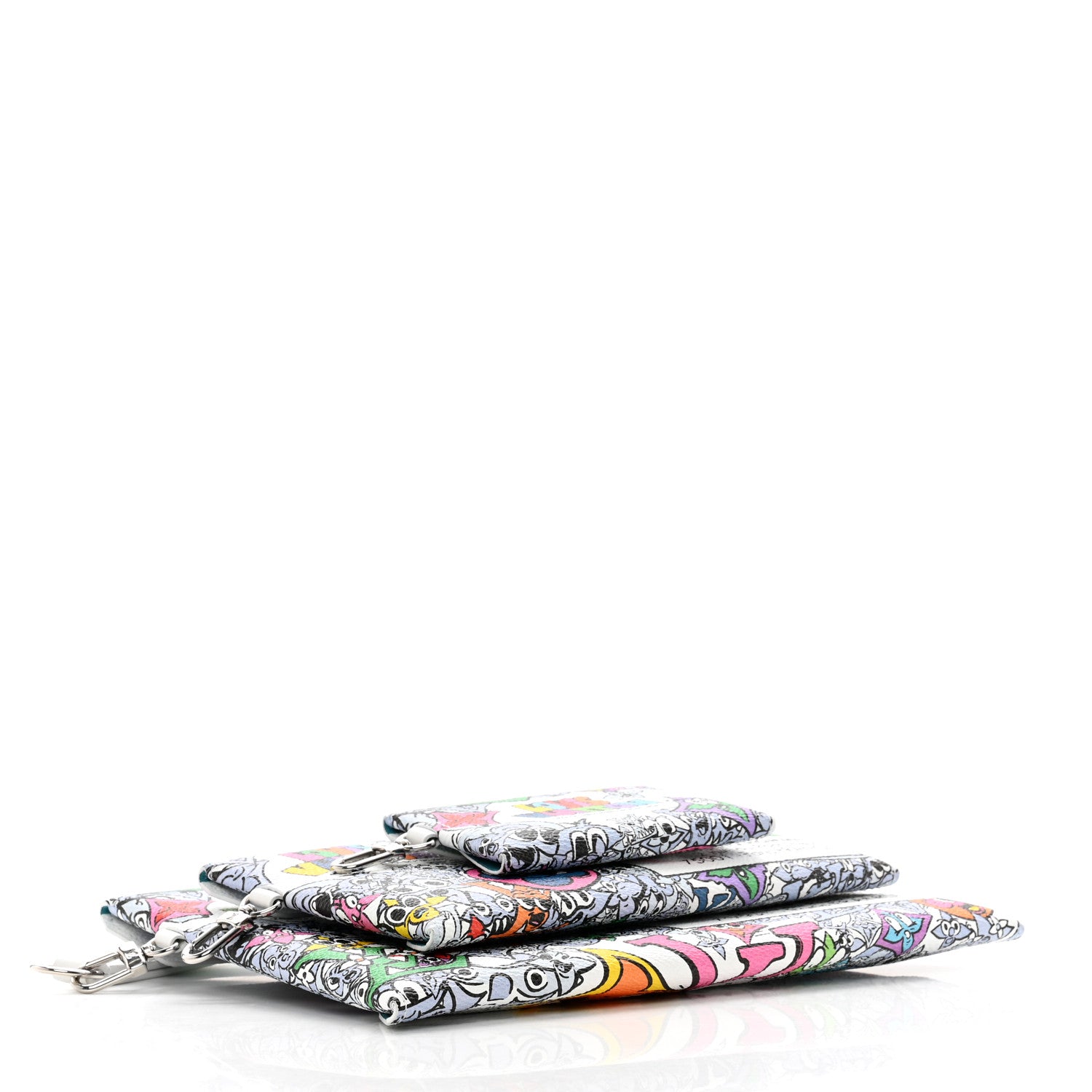Louis Vuitton Monogram Comics Trio Envelope Pouch Multicolor 4 of 10
