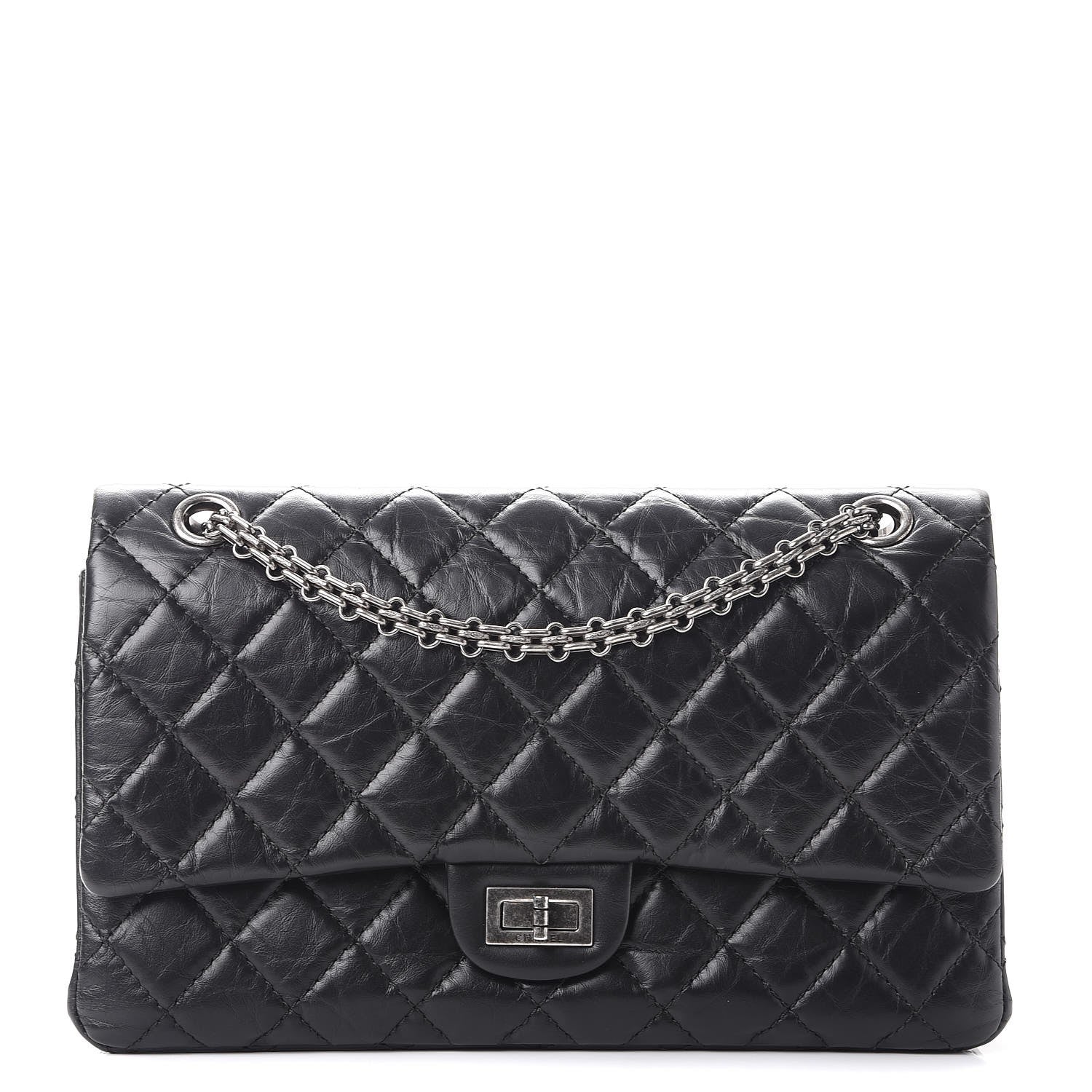 Chanel Aged Calfskin Quilted 2.55 Reissue 226 Flap Black 1 of 9