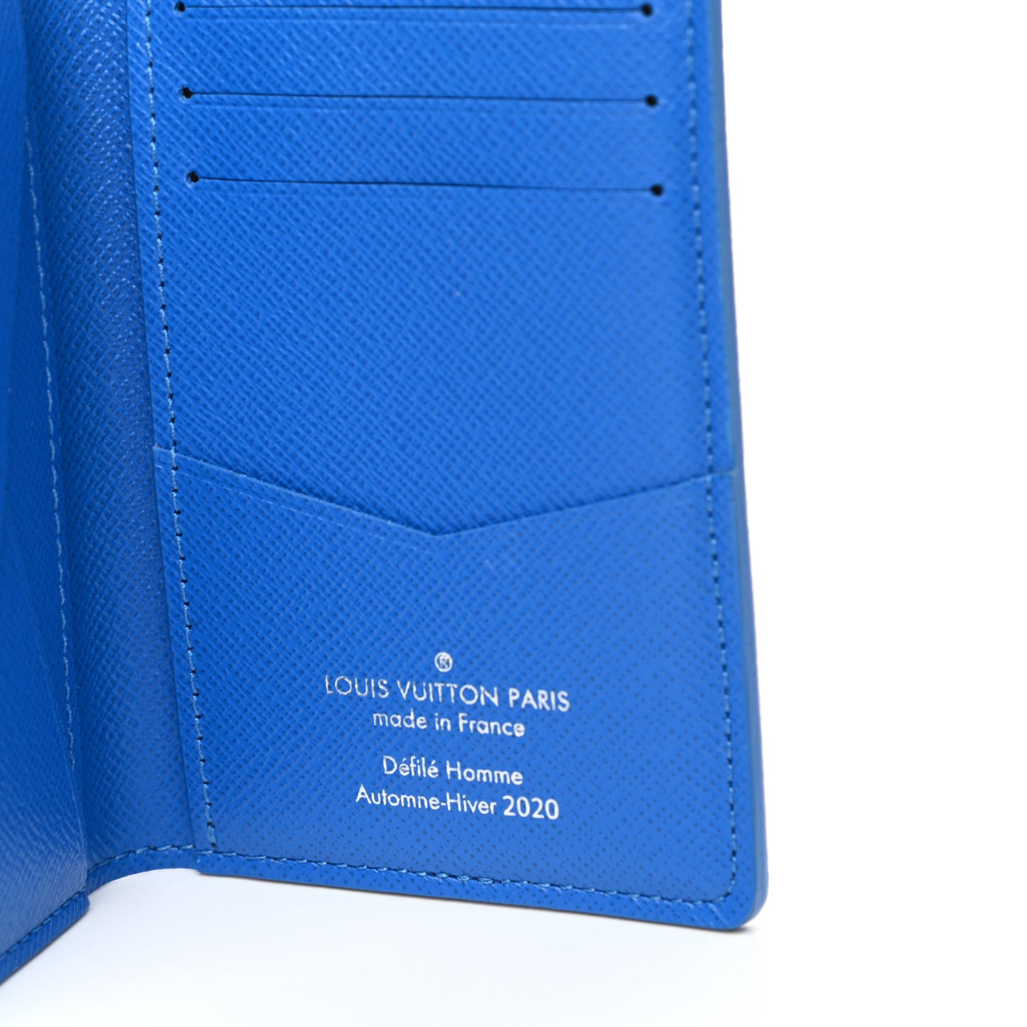 Monogram Clouds Pocket Organizer Blue