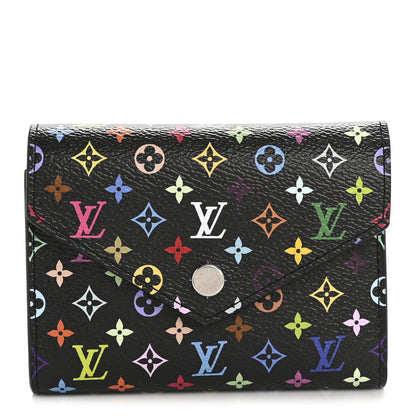 Louis Vuitton LV x TM Monogram Multicolor Victorine Wallet Black 1 of 6