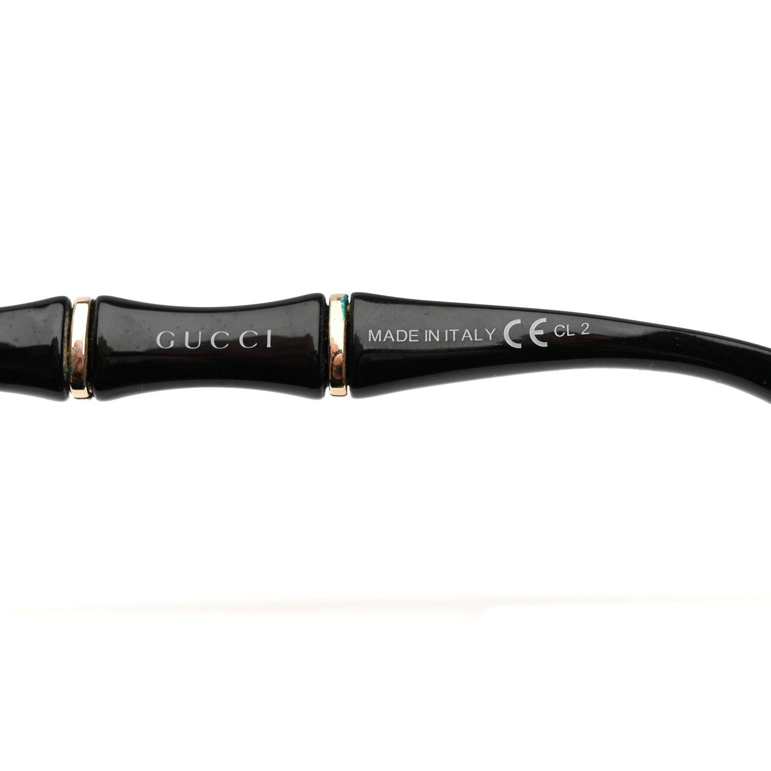 Gucci Oversized Oval Bamboo Sunglasses 3509/S Black 6 of 8
