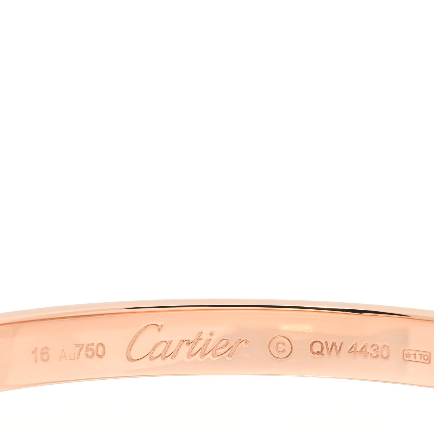 18K Pink Gold LOVE Bracelet 16