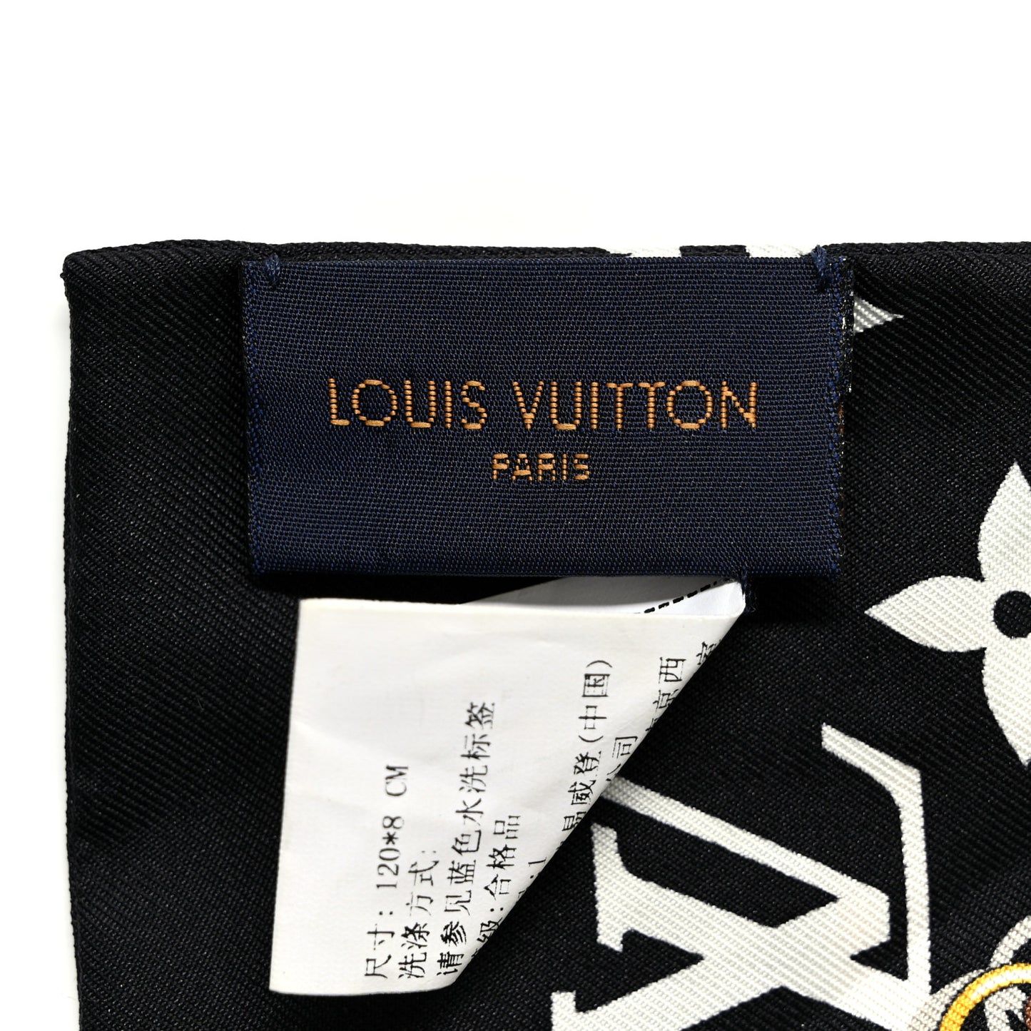 Silk Monogram Confidential Bandeau Black