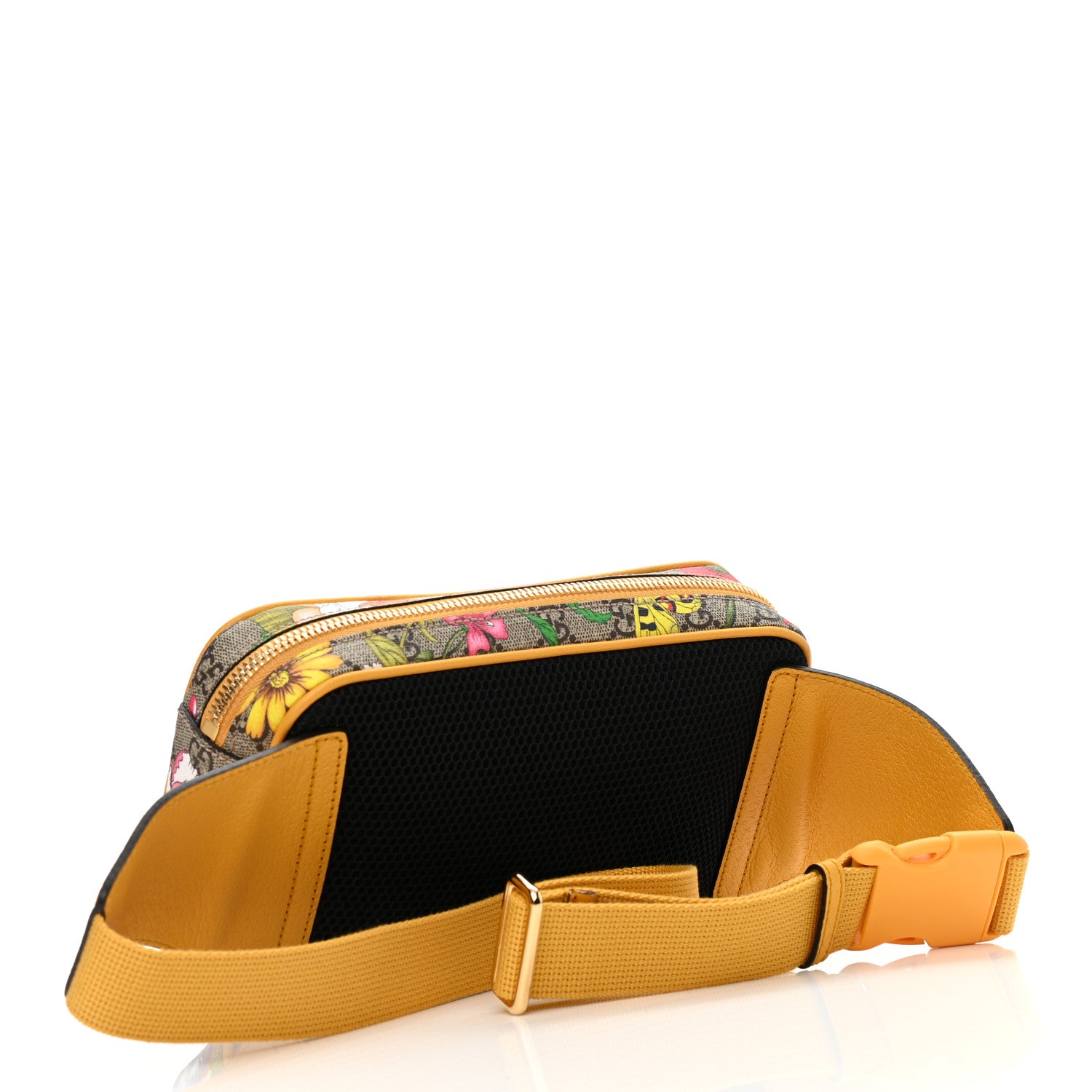 Gucci GG Supreme Monogram Flora Medium Ophidia Belt Bag Beige Multicolor Crop 3 of 9