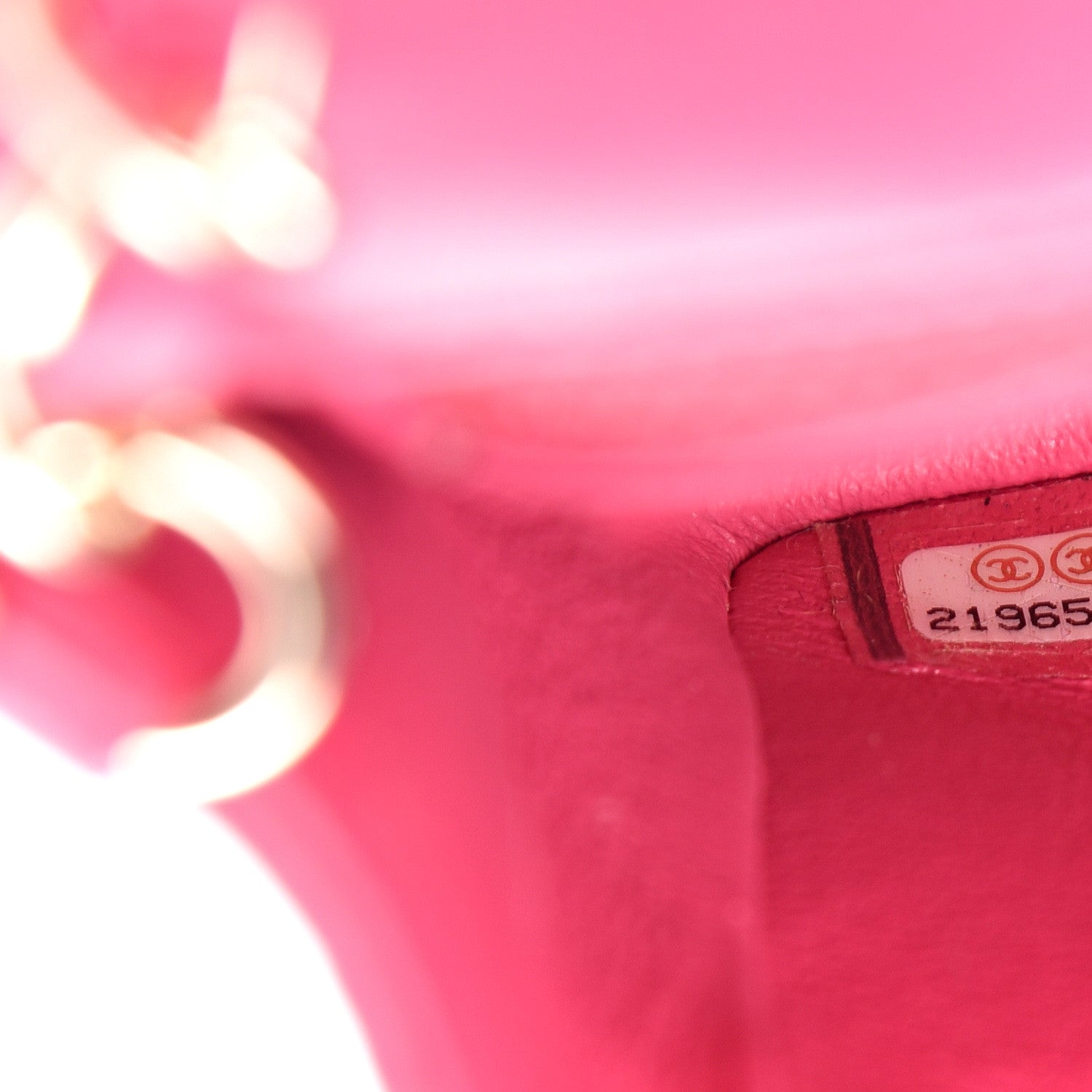 Chanel Lambskin Quilted Mini Rectangular Flap Pink 6 of 10