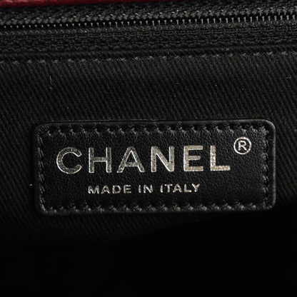 Chanel Metallic Goatskin Quilted Large City Rock Flap Burgundy 6 of 7