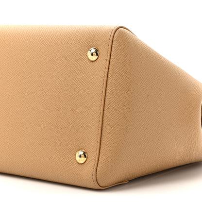 Salvatore Ferragamo Hammered Calfskin Carrie O Shoulder Bag Camel 8 of 11