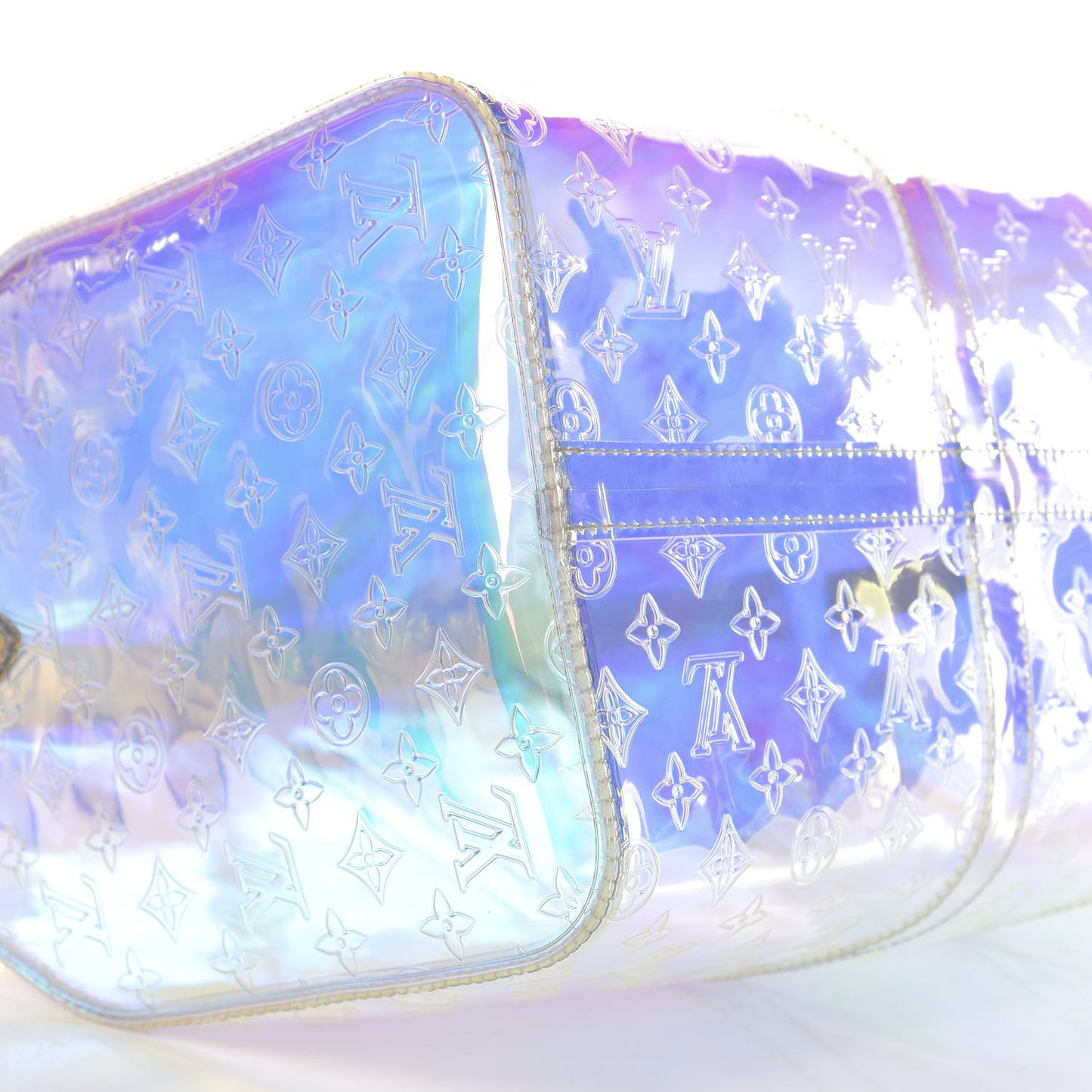 PVC Monogram Keepall Bandouliere 50 Iridescent Prism
