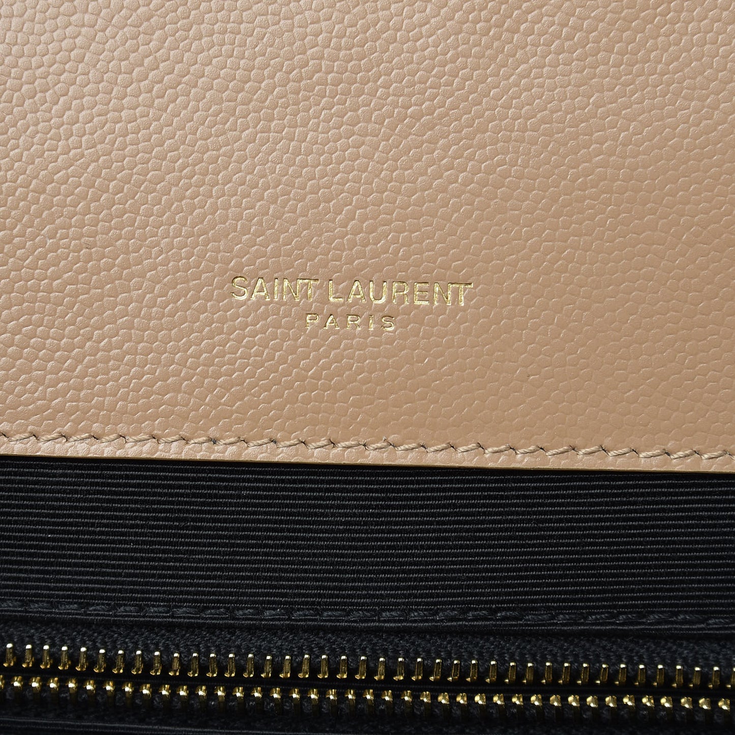 Grain De Poudre Mixed Matelasse Large Triquilt Monogram Satchel Cork