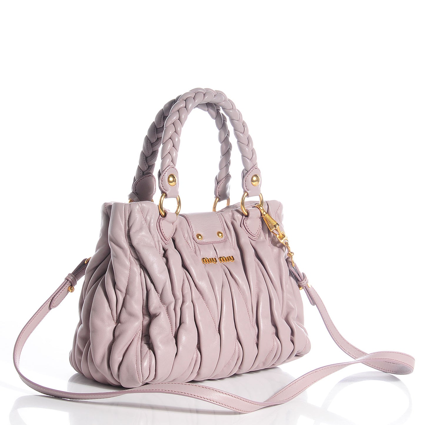 Nappa Matelasse Top Handle Bag Mughetto