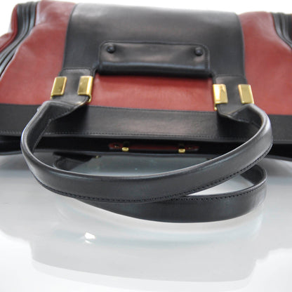 Chloe Leather Large Alice Satchel Holly Berry 6 of 9