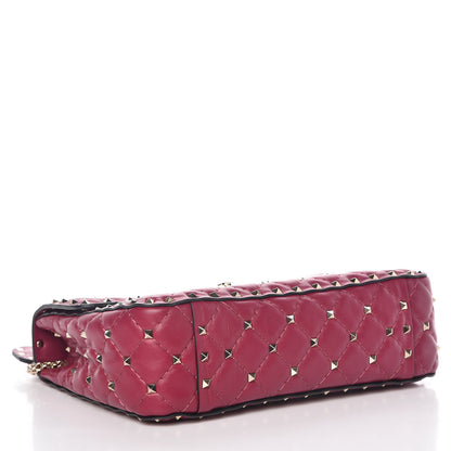 Valentino Garavani Nappa Medium Rockstud Spike Shoulder Bag Camelia 4 of 9