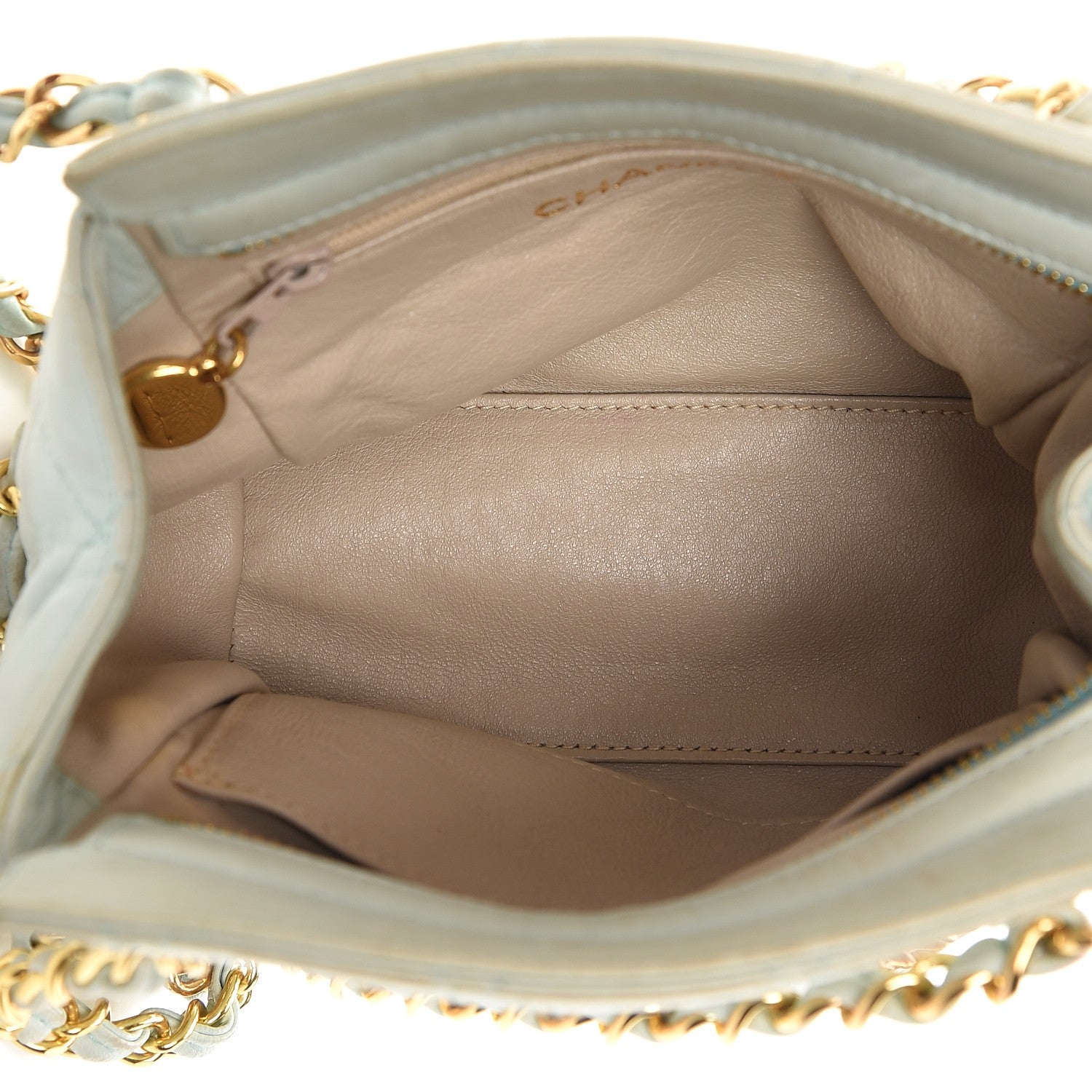 Chanel Lambskin Quilted Small Shoulder Bag Light Green 5 of 16