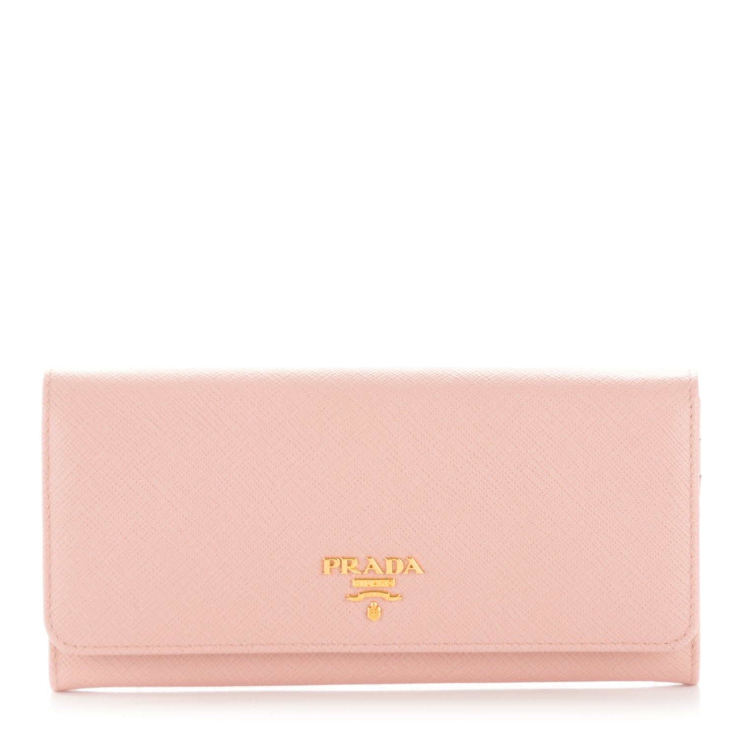 Prada Saffiano Metal Continental Flap Wallet Orchidea 1 of 8