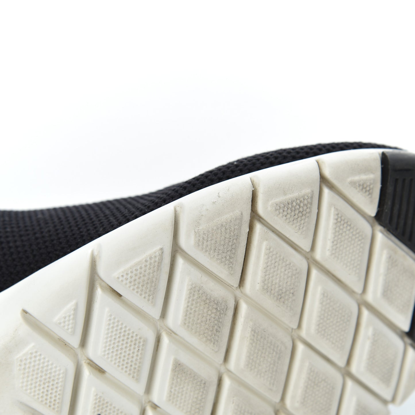 Stretch Fabric LV Black Heart Sock Sneaker 39 Black