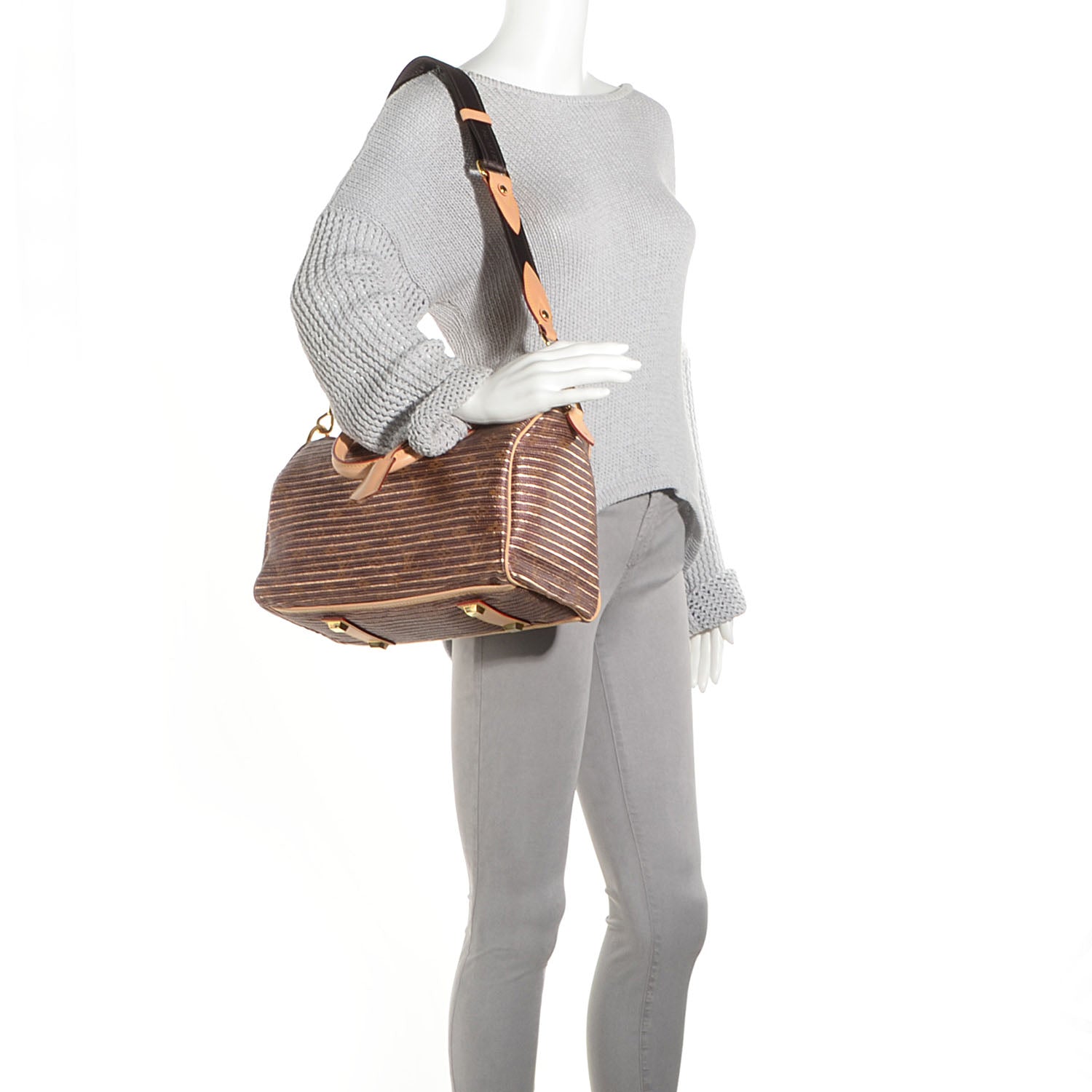 Louis Vuitton Monogram Eden Speedy Peach Peach 2 of 8
