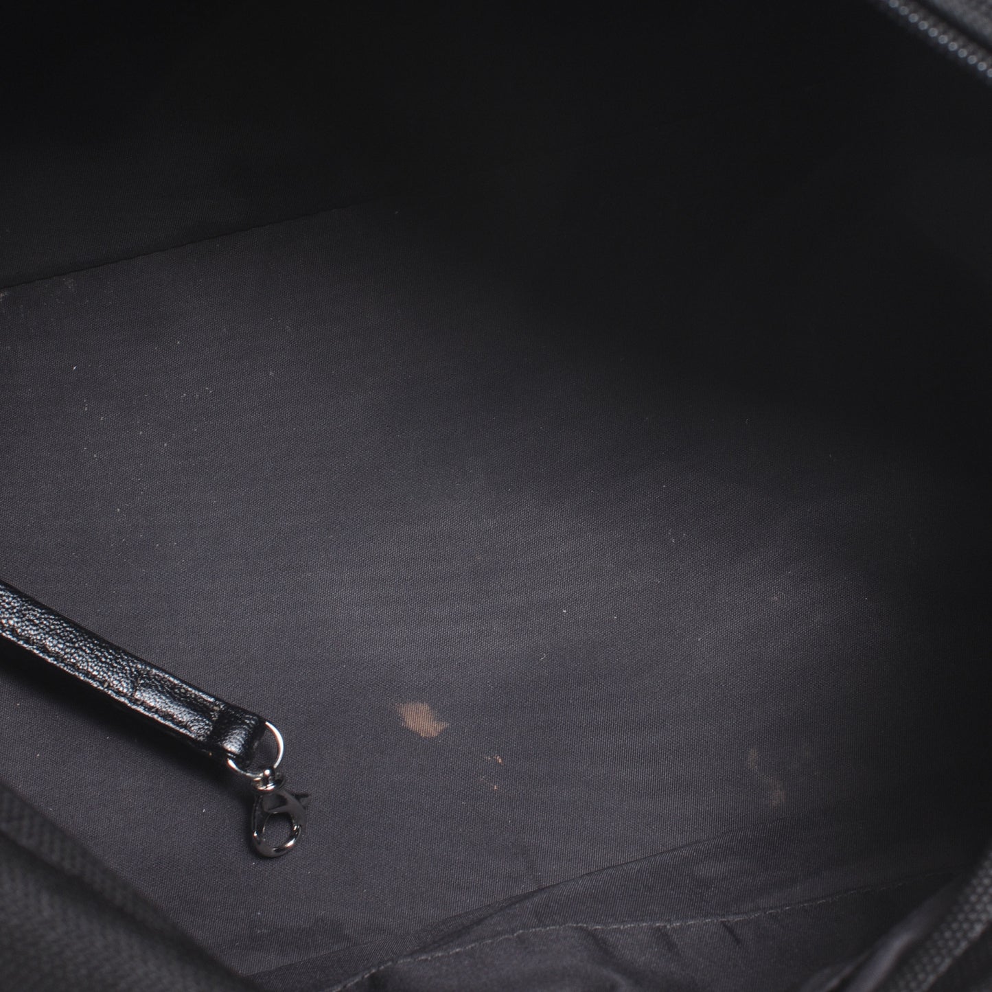 Coated Canvas Paris Biarritz Hobo Black