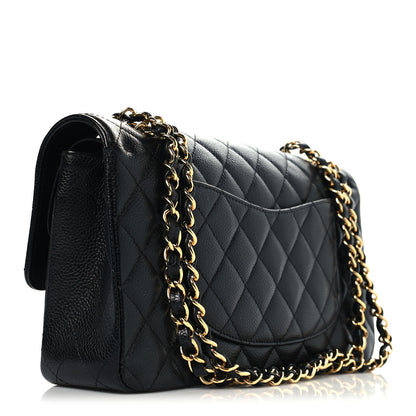 Chanel Caviar Quilted Medium Double Flap Black 3 of 11