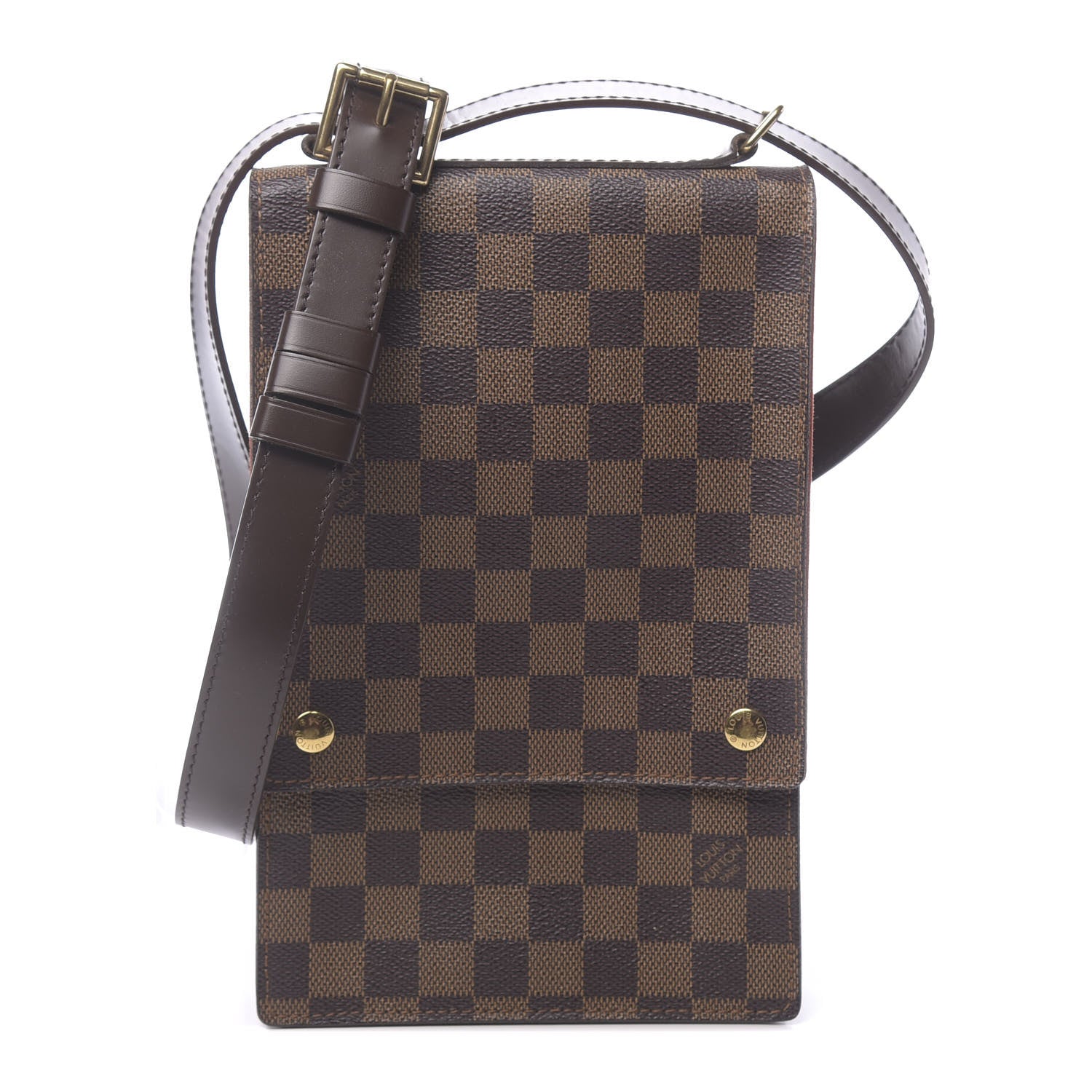 Louis Vuitton Damier Ebene Portobello Travel Shoulder Bag 1 of 10