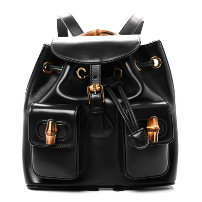 Gucci Calfskin Bamboo Backpack Black 1 of 11