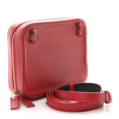 Saint Laurent Lambskin Matelasse Vicky Monogram Belt Bag Eros Red 3 of 9