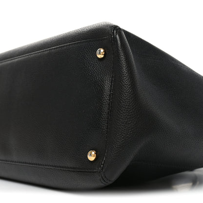 Chanel Calfskin Cerf Executive Shopper Tote Black 10 of 10