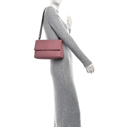Bottega Veneta Nappa Intrecciato Small Olimpia Shoulder Bag Watteau 2 of 9