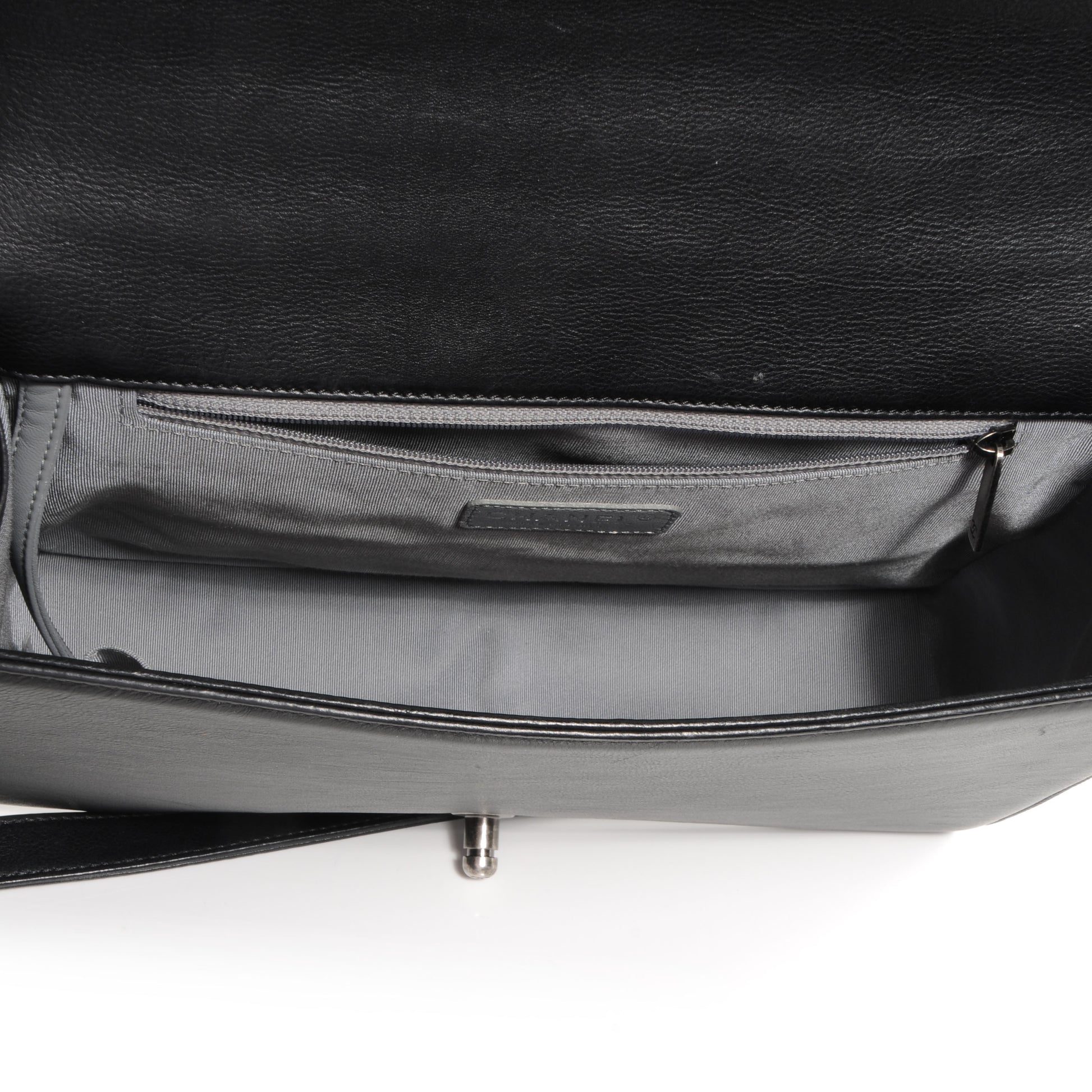 Chanel Calfskin Quilted Large Boy Flap Black 5 of 8