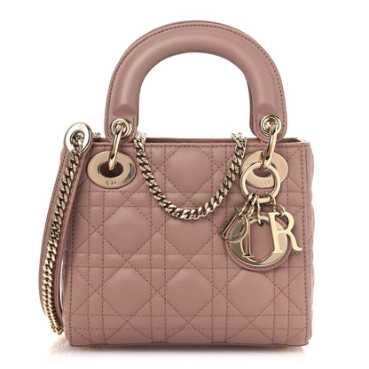 Christian Dior Lambskin Cannage Mini Lady Dior Fard 1 of 12