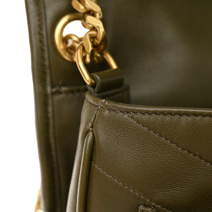 Saint Laurent Lambskin Matelasse Monogram Medium Niki Chain Satchel Seawood 13 of 13