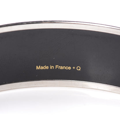 Hermes Enamel Printed Wide Balcons du Guadalquivir Bracelet 65 Silver 5 of 6