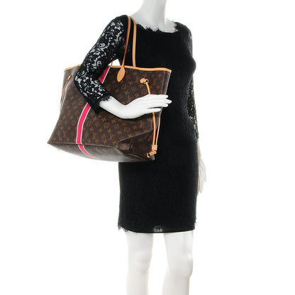 Louis Vuitton Monogram My LV Heritage Neverfull GM Fuchsia Gris 2 of 7