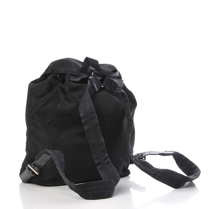 Prada Nylon Vela Medium Cinch Backpack Black 2 of 11