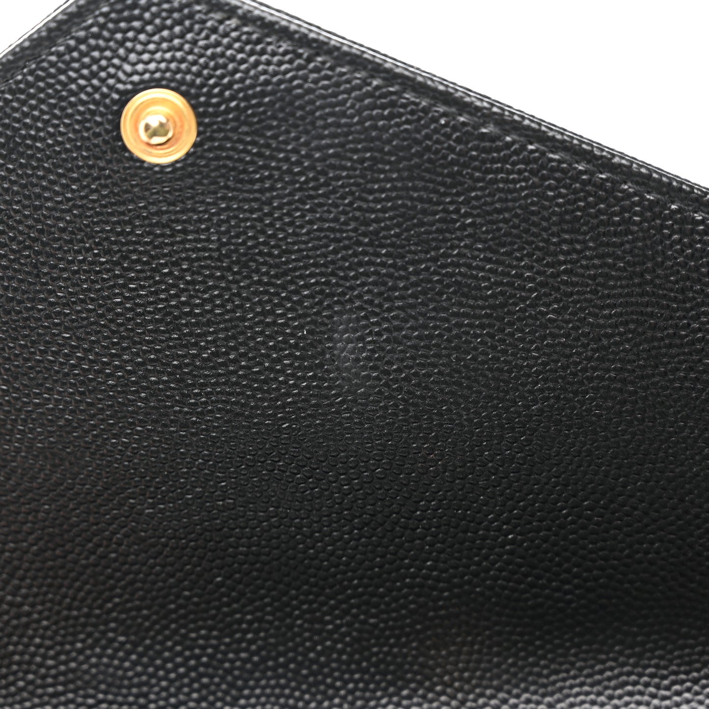 Grain De Poudre Matelasse Chevron Monogram Chain Wallet Black
