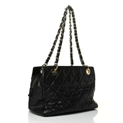 Chanel Caviar Quilted Petit Timeless Tote PTT Black 2 of 7