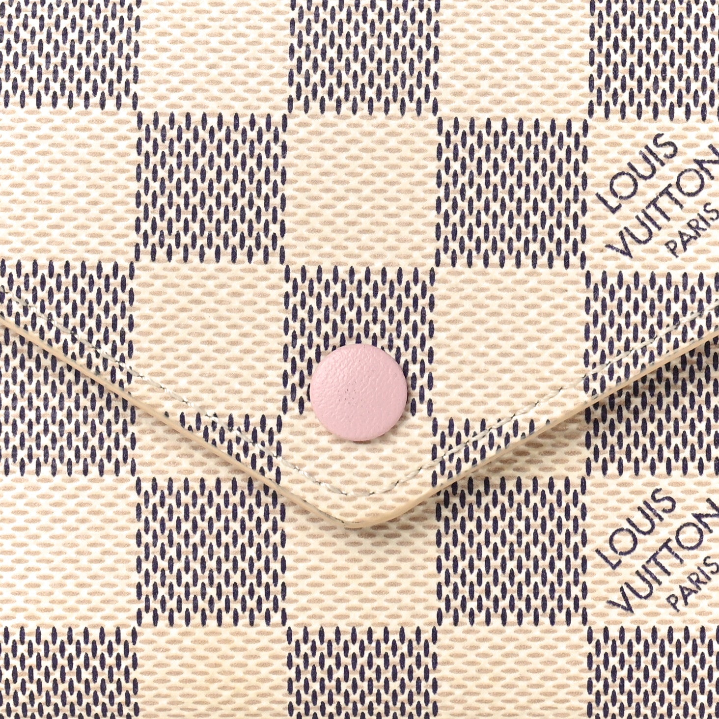 Louis Vuitton LOUIS VUITTON Damier Azur Victorine Wallet Rose Ballerine 7 of 7