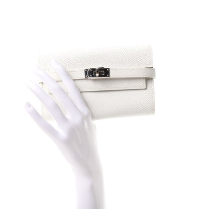 Hermes Epsom Medium Kelly Wallet White 2 of 6