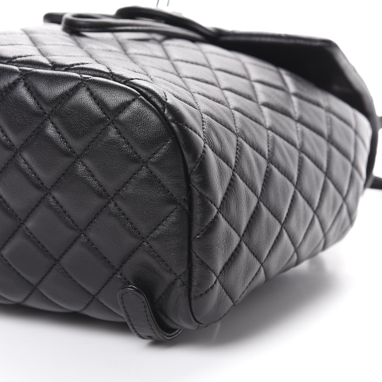 Lambskin Quilted Small Urban Spirit Backpack Black