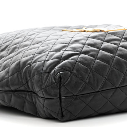 Saint Laurent SAINT LAURENT Lambskin Quilted Maxi Icare Shopping Tote Black 8 of 9