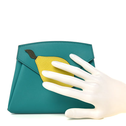 Hermes Swift Chevre Mysore Hermail Tutti Frutti Lemon Wallet Bleu Paon Lime Canopee 2 of 11